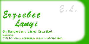 erzsebet lanyi business card